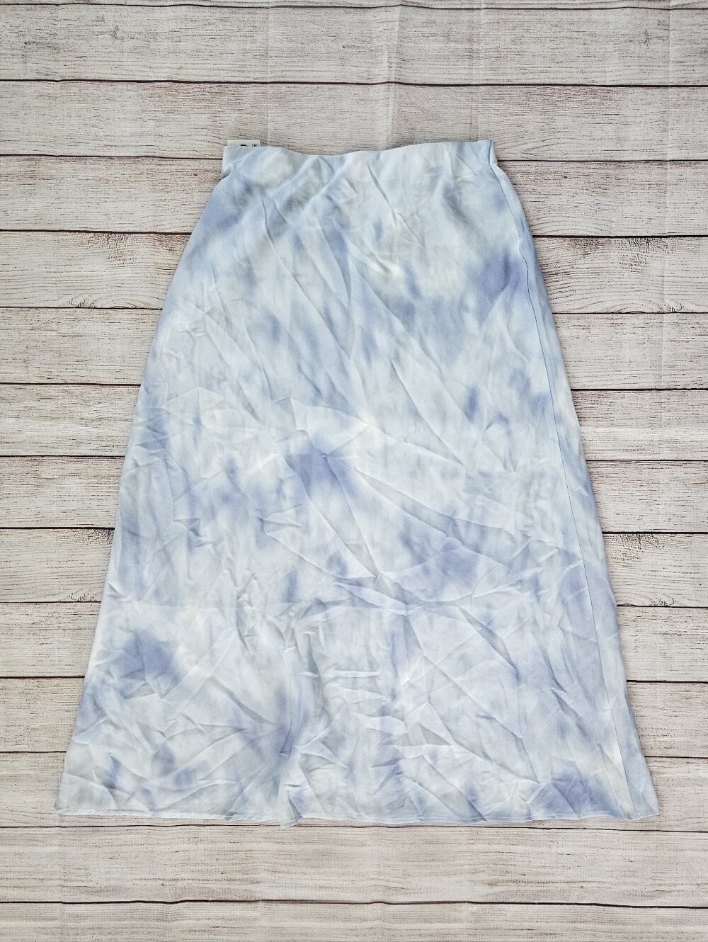 Black Tape Light Blue Cloud Midi Skirt